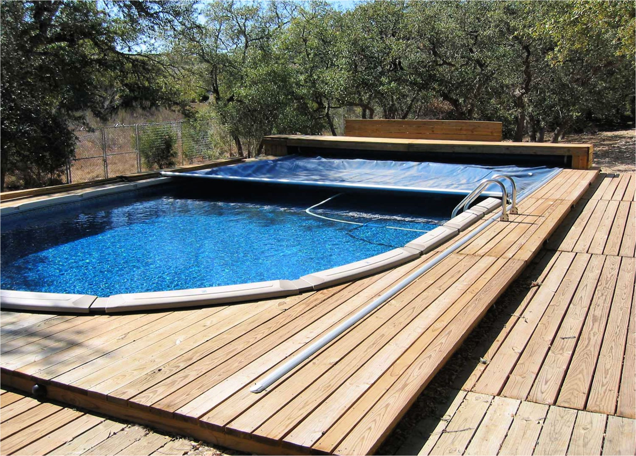  Above Ground Swimming Pool Privacy Fence 