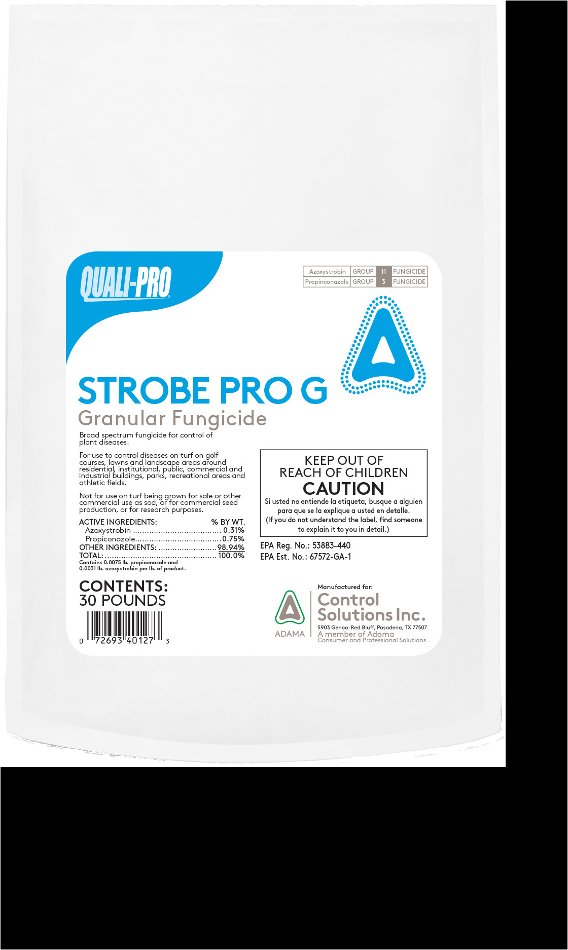 strobe pro g granular fungicide is a combination of two broad spectrum preventative and