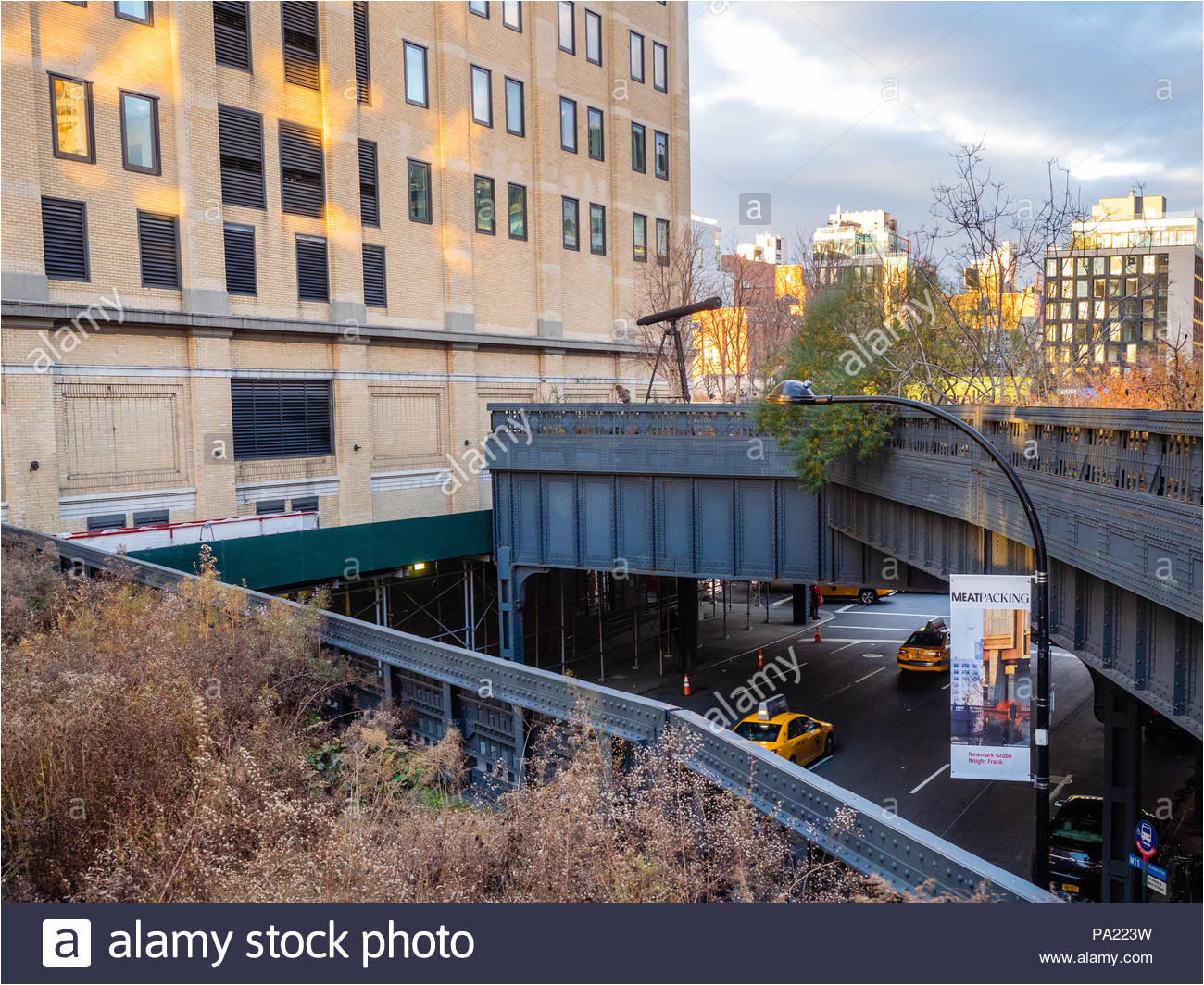 the high line elevated park manhattan nyc usa stock image