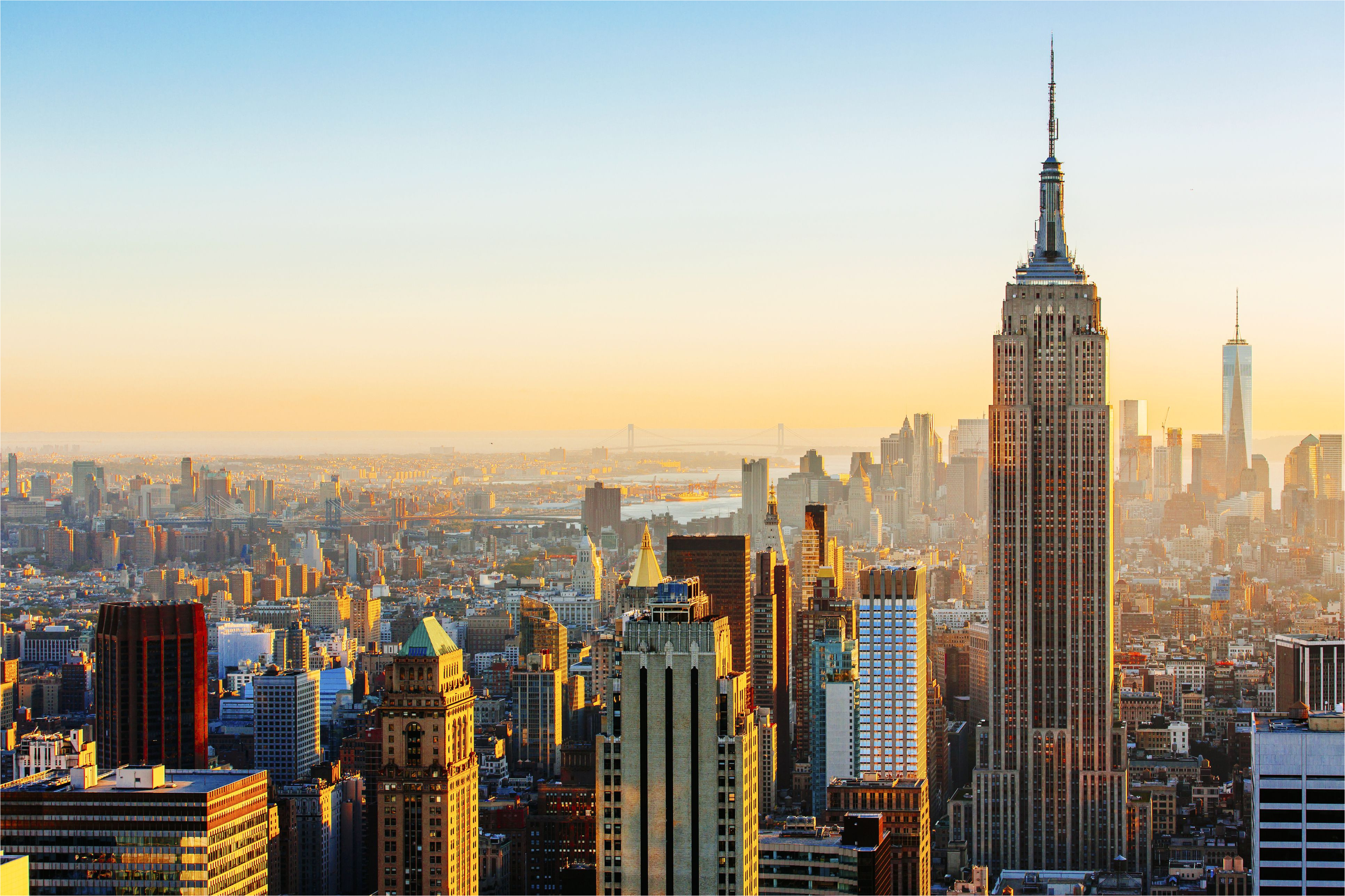 manhattan skyline on a sunny day empire state building on the right new york united states 846410892 5b11b34ffa6bcc0036e64b0c jpg