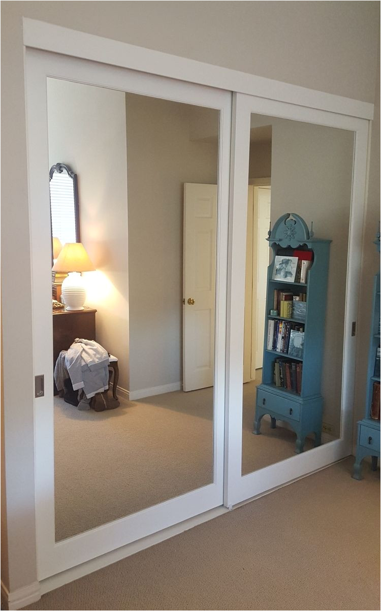 mirrored closet doors