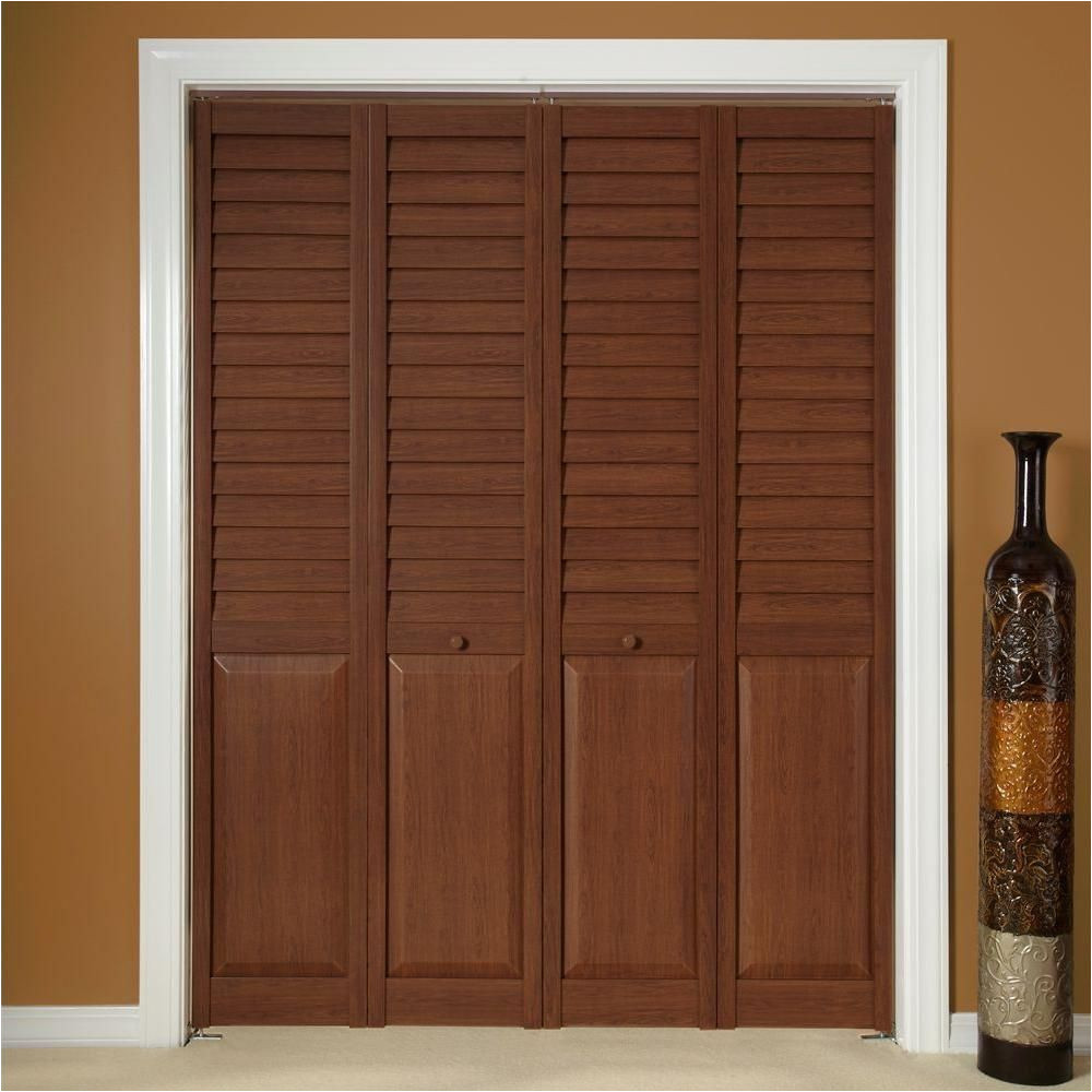 Puertas De Madera Para Closet Home Depot Home Fashion Technologies 18 In X 80 In 3 In Louver Panel Dark