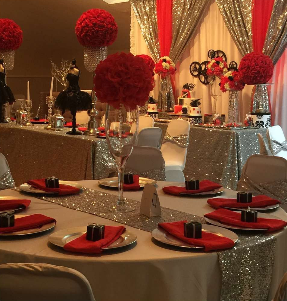 lovely table at a hollywood quinceaa era birthday party see more party ideas at catchmyparty com