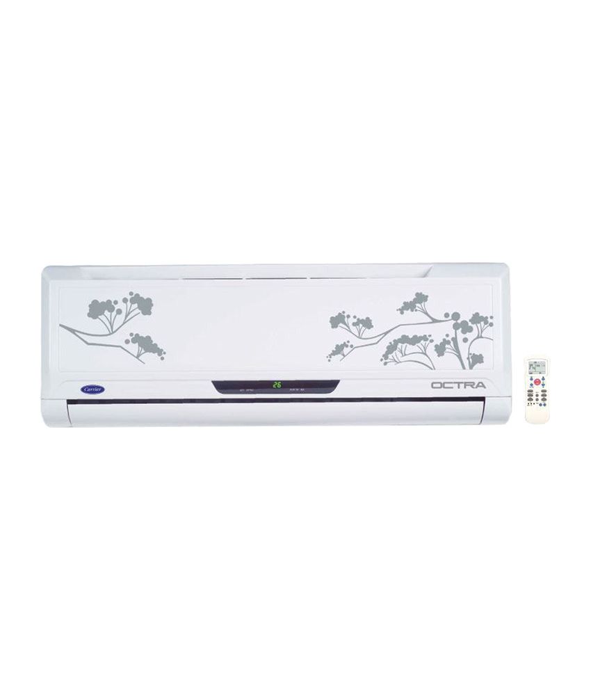 carrier 1 5 ton 3 star octra split ac white