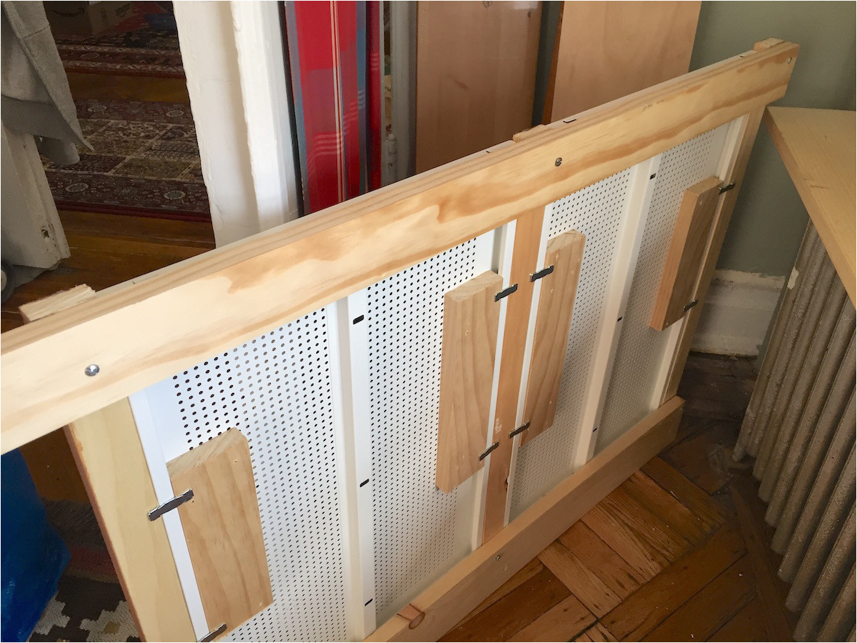 wood frame to hold the shelves together the algot radiator cover ikea hackers