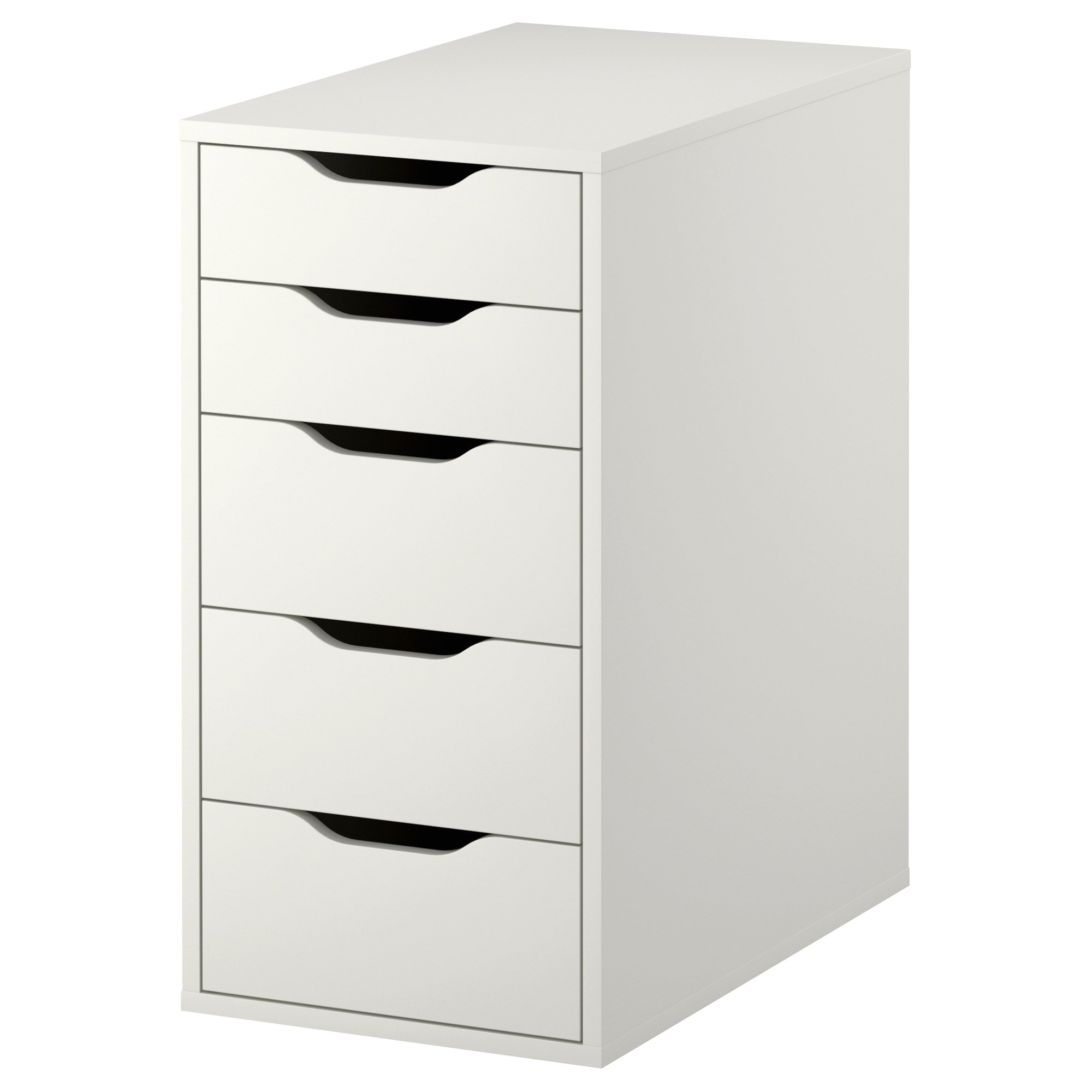 ikea alex 5 drawer unit in white