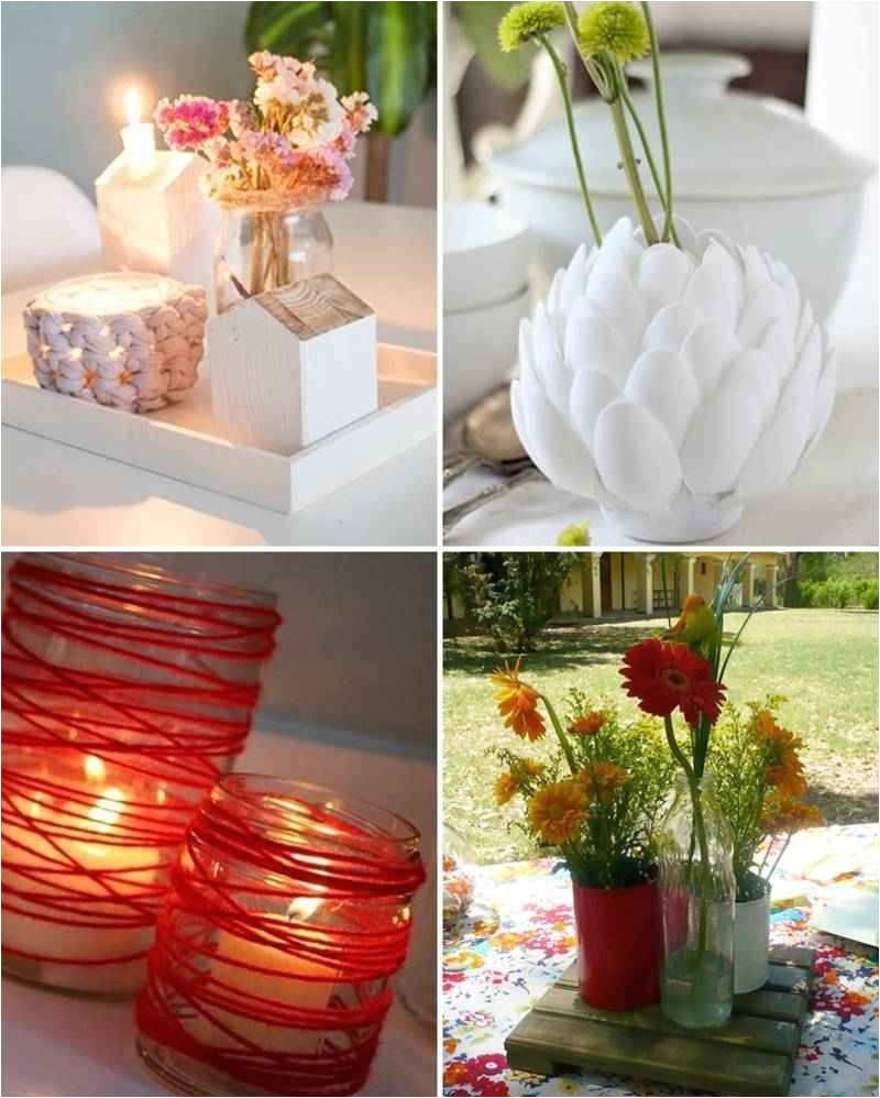 Recuerdos Para Boda Sencillos Hechos En Casa Centro De Mesa Hecho En Casa 3 Tile Arreglos Pinterest