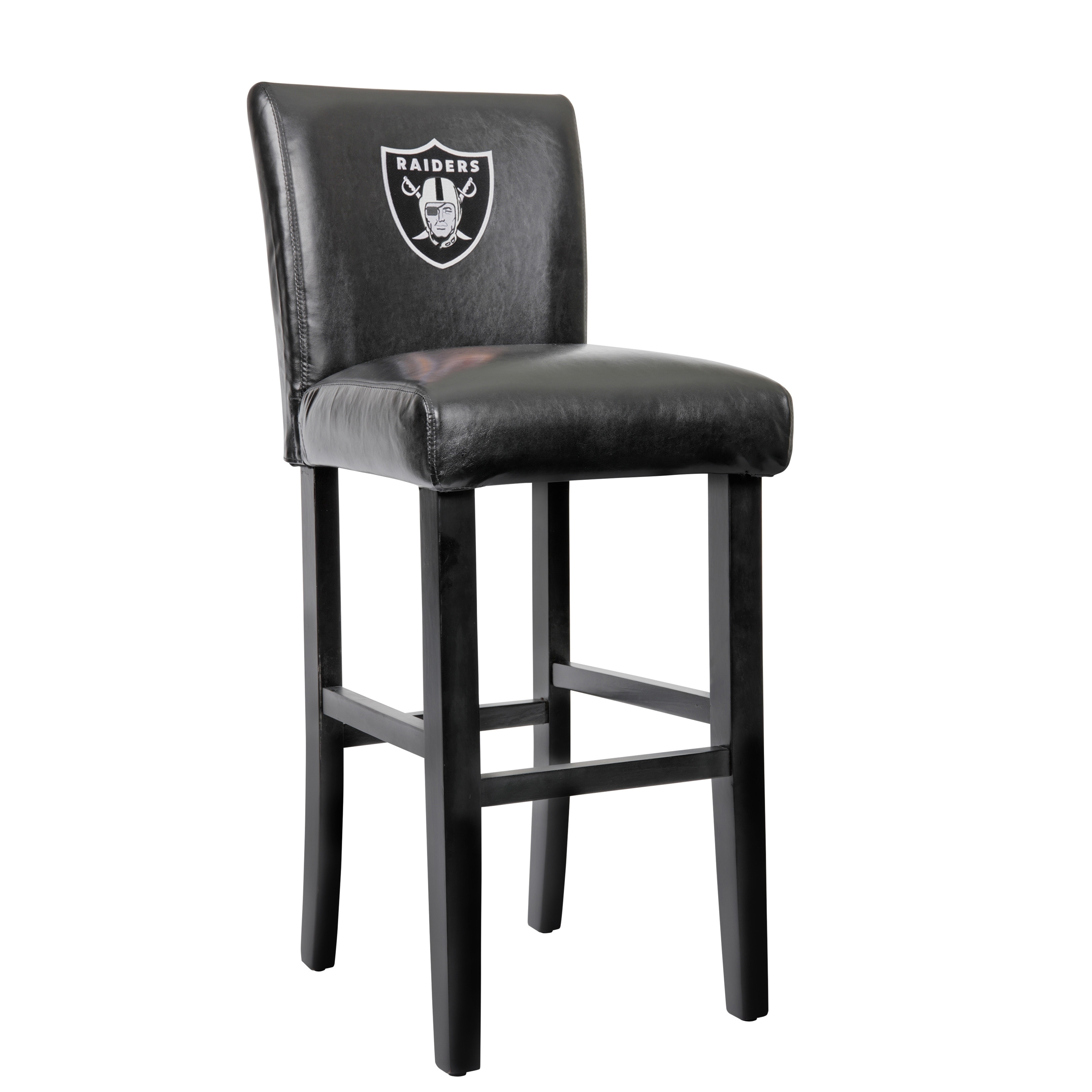 solid wood swivel bar stools collection shop oakland raiders model 30or ficially licensed 30 inch