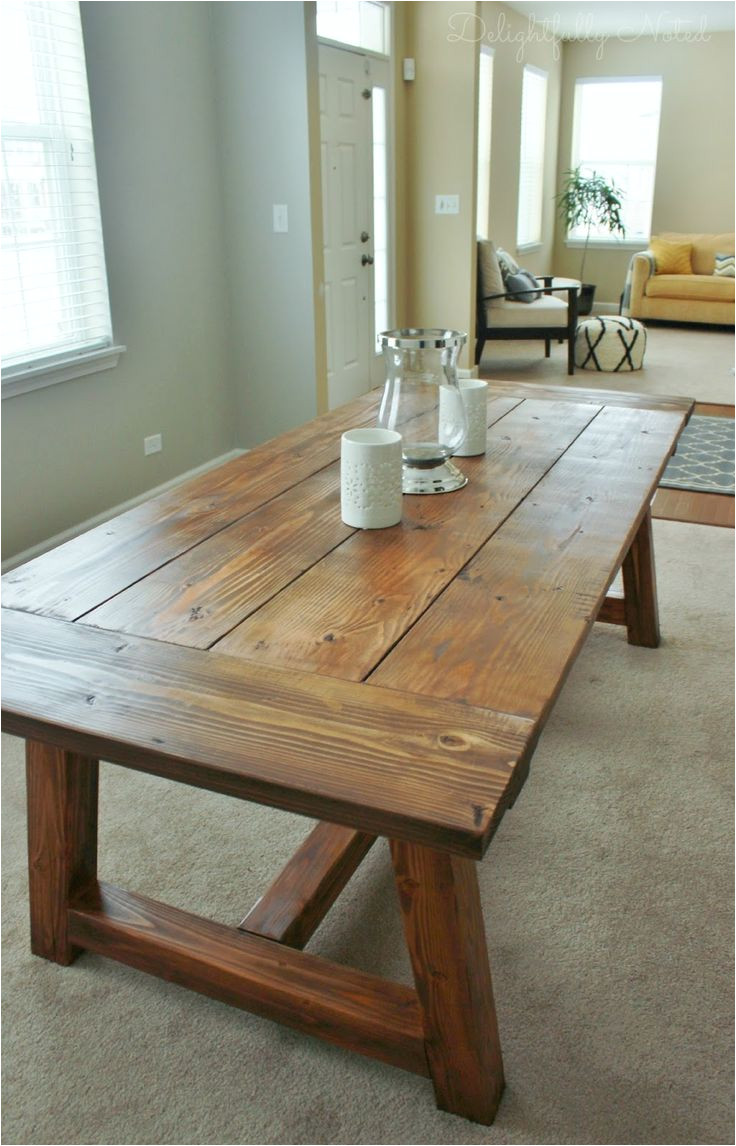 diy farmhouse table restoration hardware knockoff