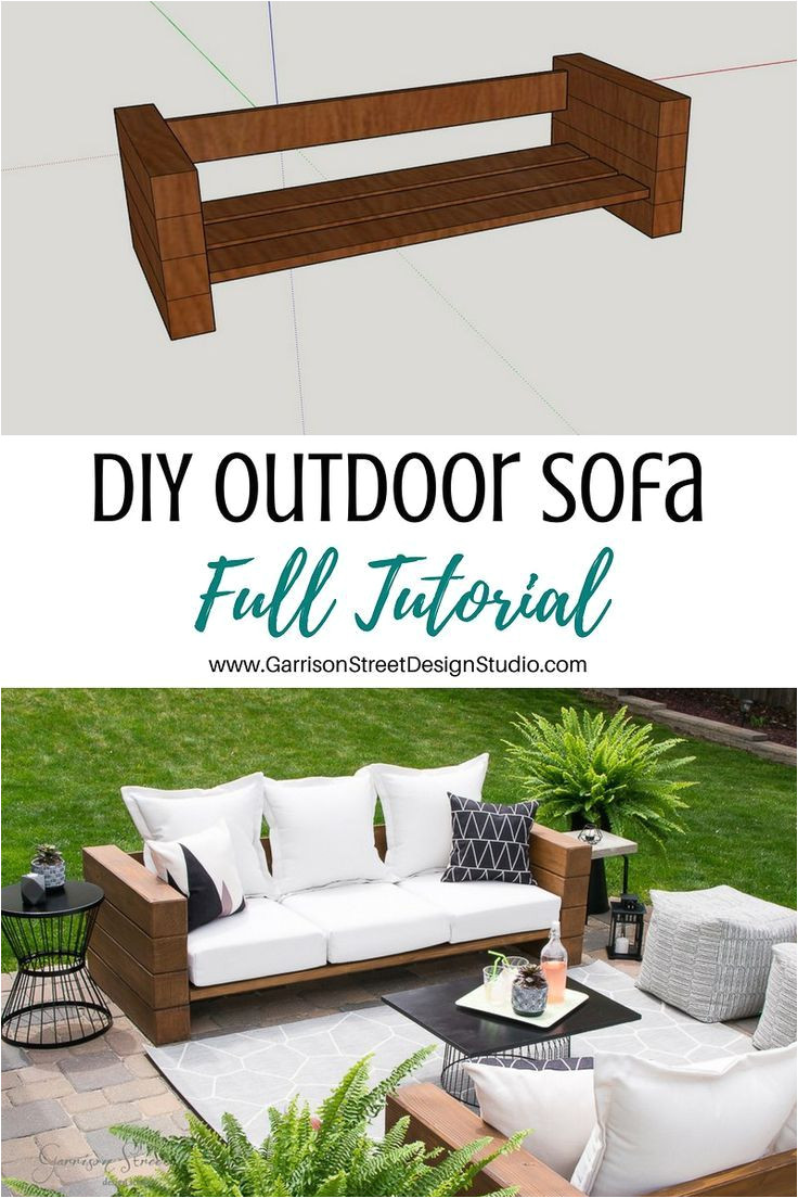 diy outdoor sofa full tutorial