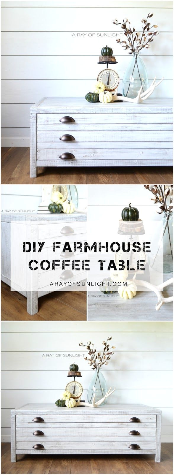 how to build a diy coffee table with a drawer inspired by restoration hardware printmaker s