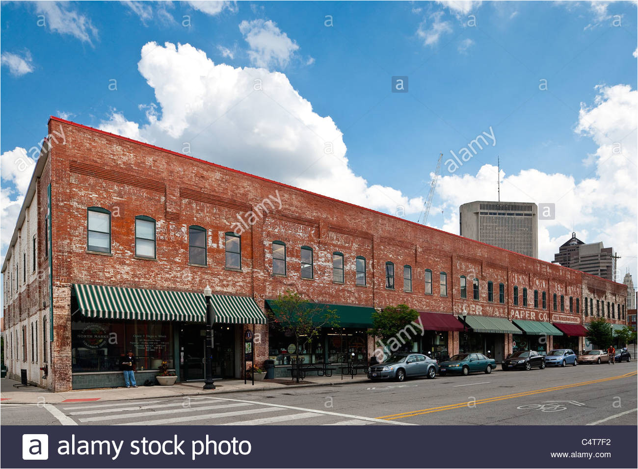 north market building located in the short north area of columbus ohio stock image