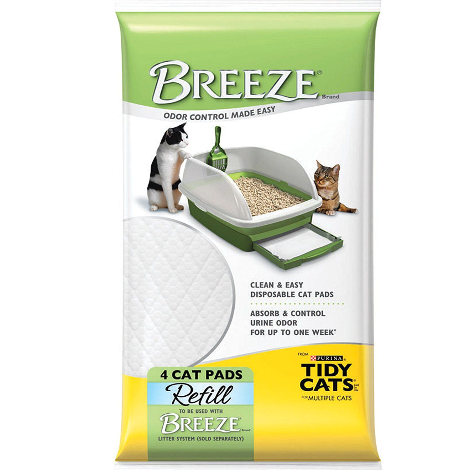 purina tidy cats breeze litter system unscented cat pad refills you can get