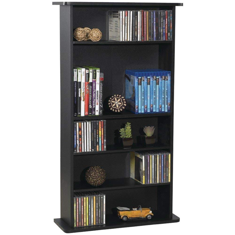 amazon com atlantic 37935726 drawbridge 240 p2 media cabinet black home kitchen