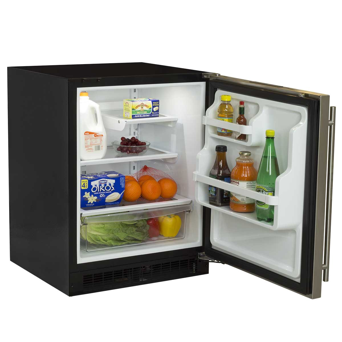 24 low profile all refrigerator with door storage ma24ras2