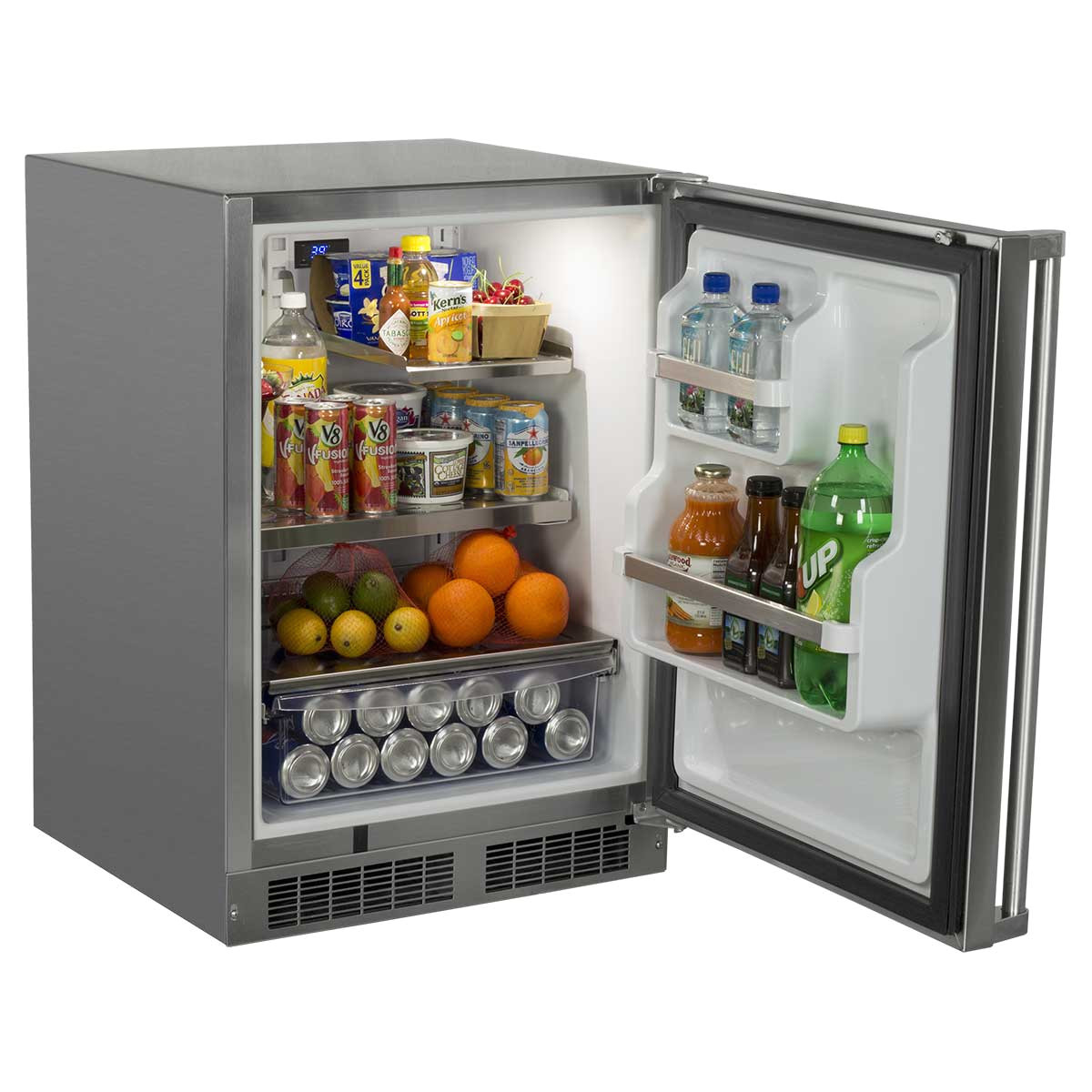 24 outdoor refrigerator with drawer and door storage mo24ras2