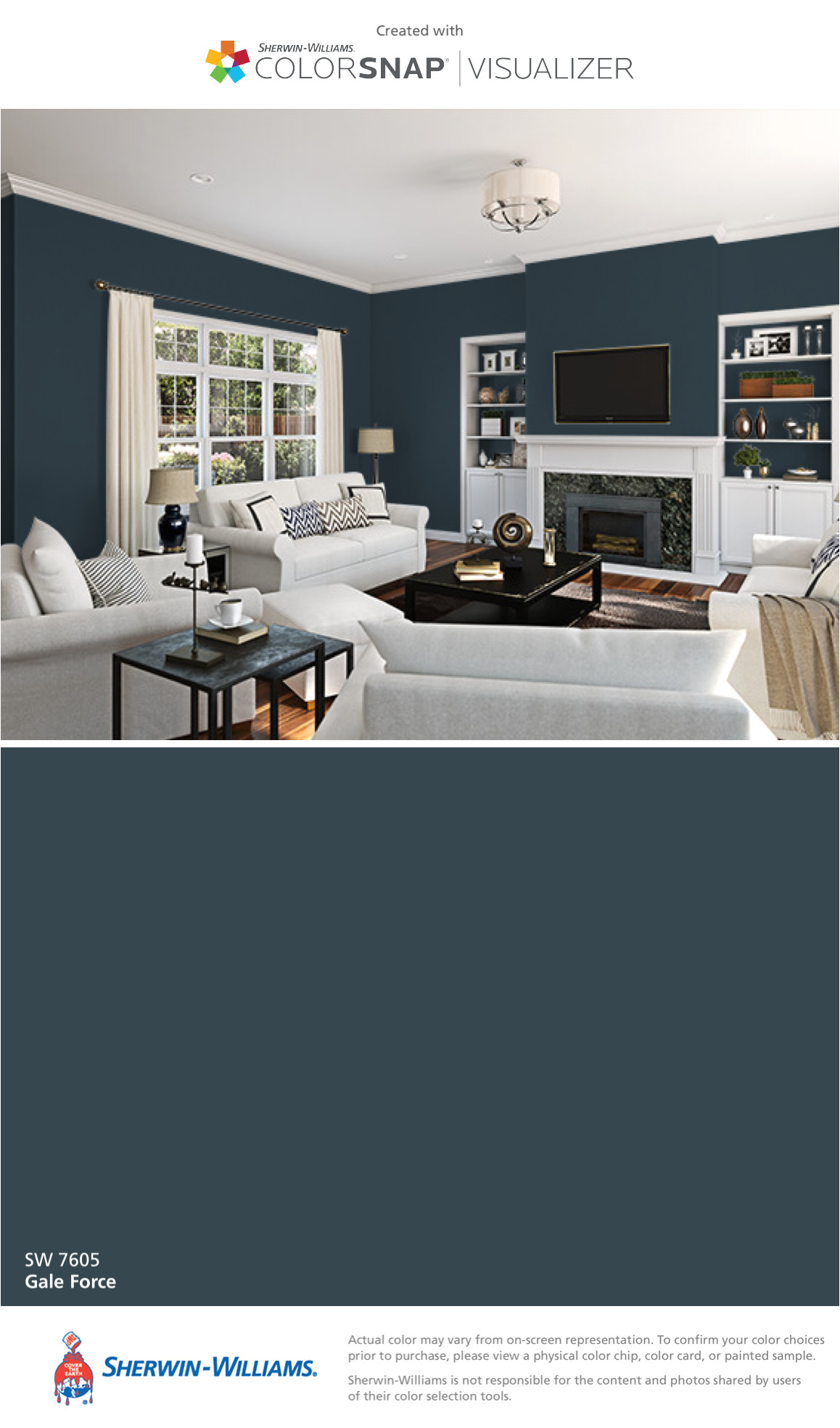 i found this color with colorsnapa visualizer for iphone by sherwin williams gale force sw 7605