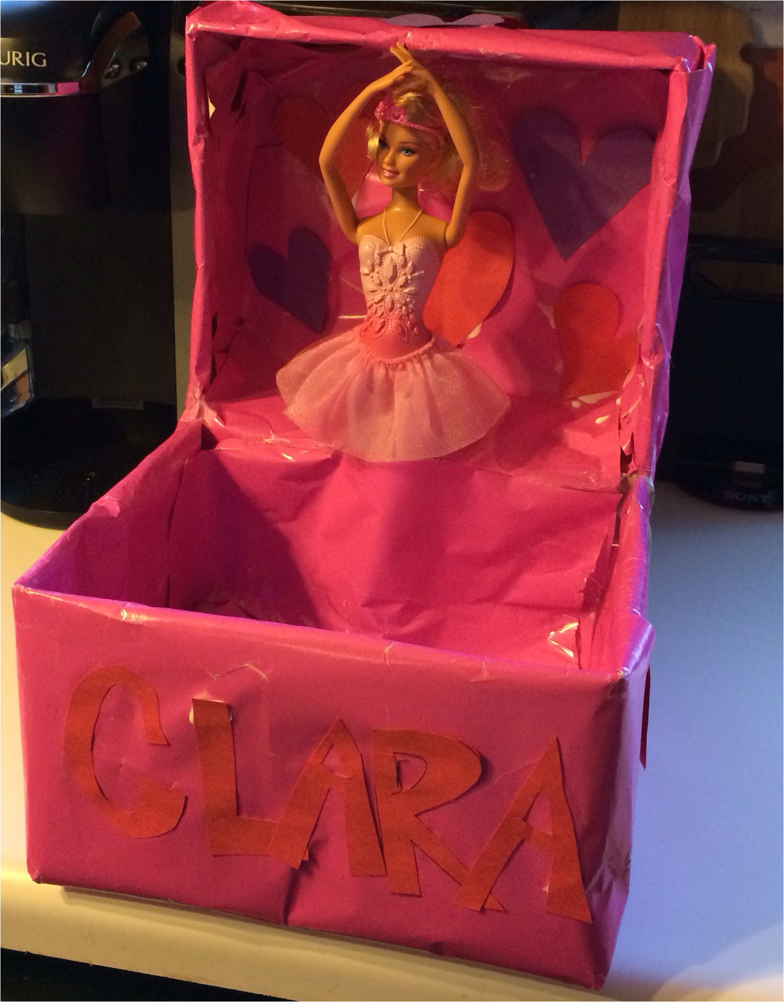 ballerina jewelry valentine box