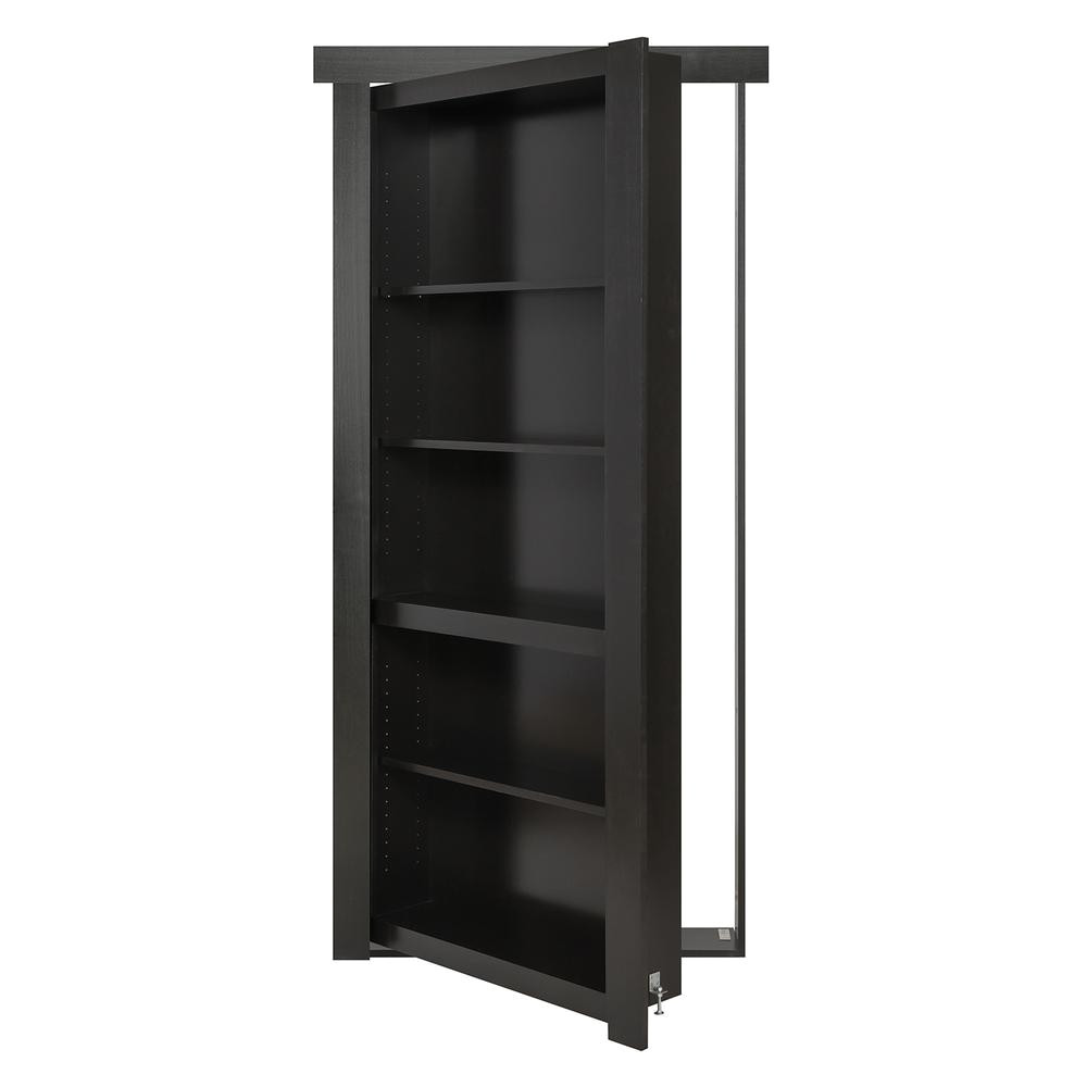 the murphy door 32 in x 80 in flush mount assembled paint grade black