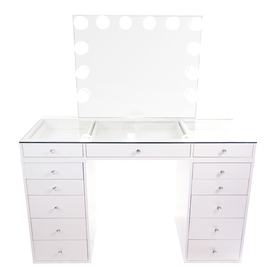 slaystationa plus 2 0 glow plus vanity bundle with drawer units free u s shipping