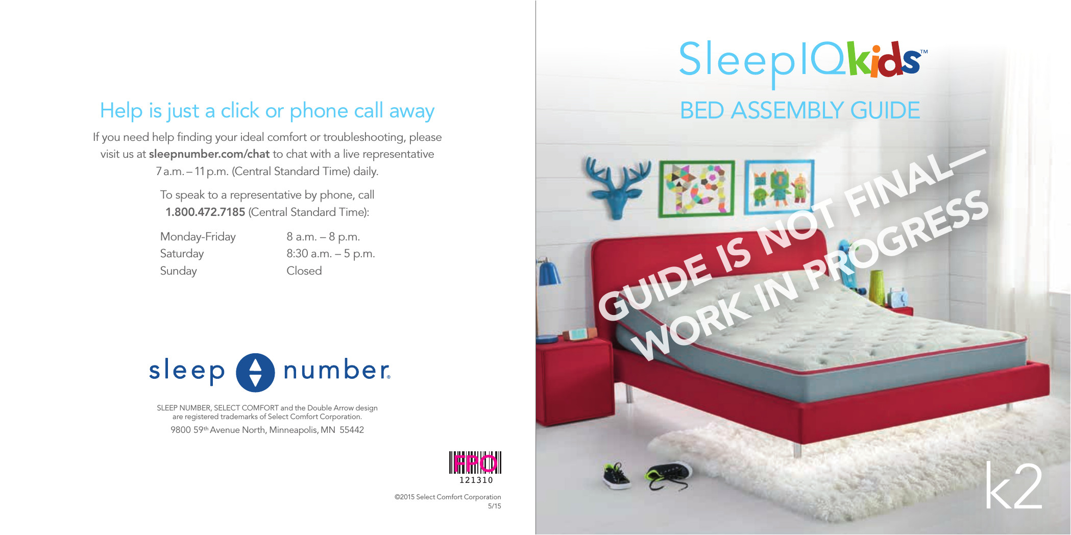 Sleep Number Bed Instructions for Disassembly 10000 Smart Outlet User Manual Select Comfort Corp