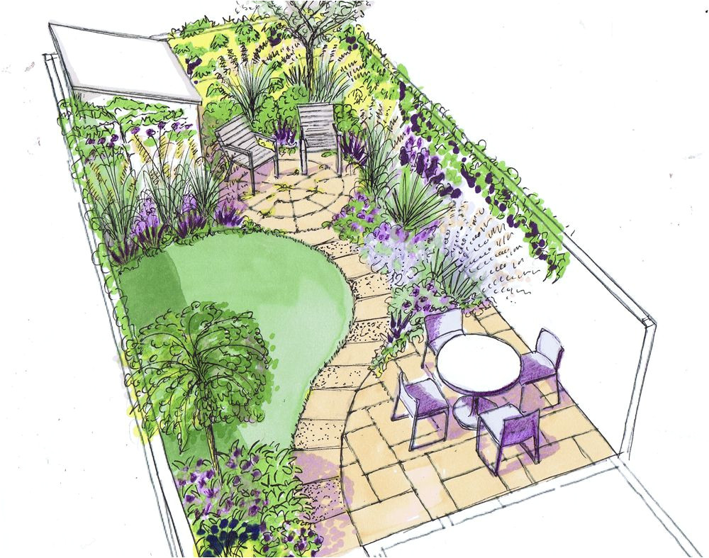 design for a small back town garden on a low budget more
