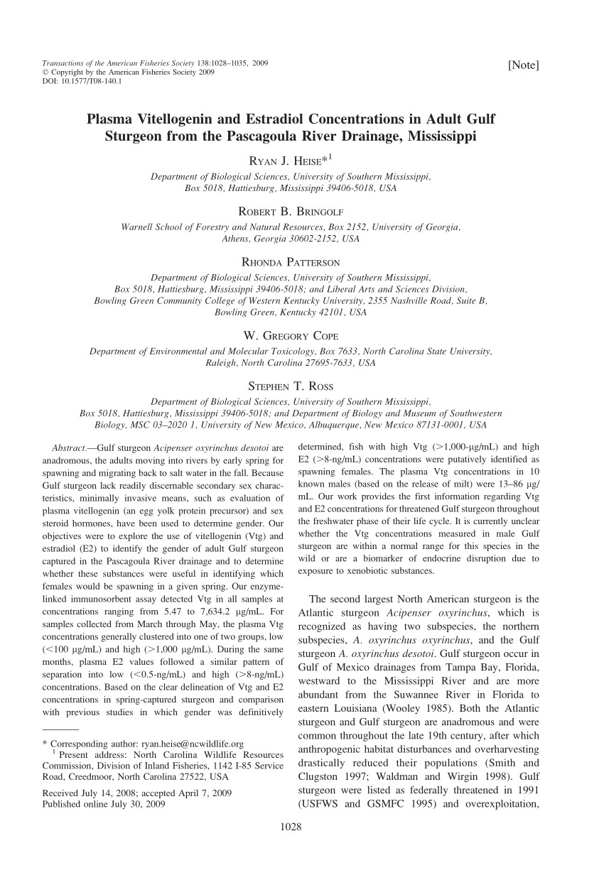 pdf validation of gender specific markers in plasma and surface mucus of moronids and it s utility for broodstock evaluation