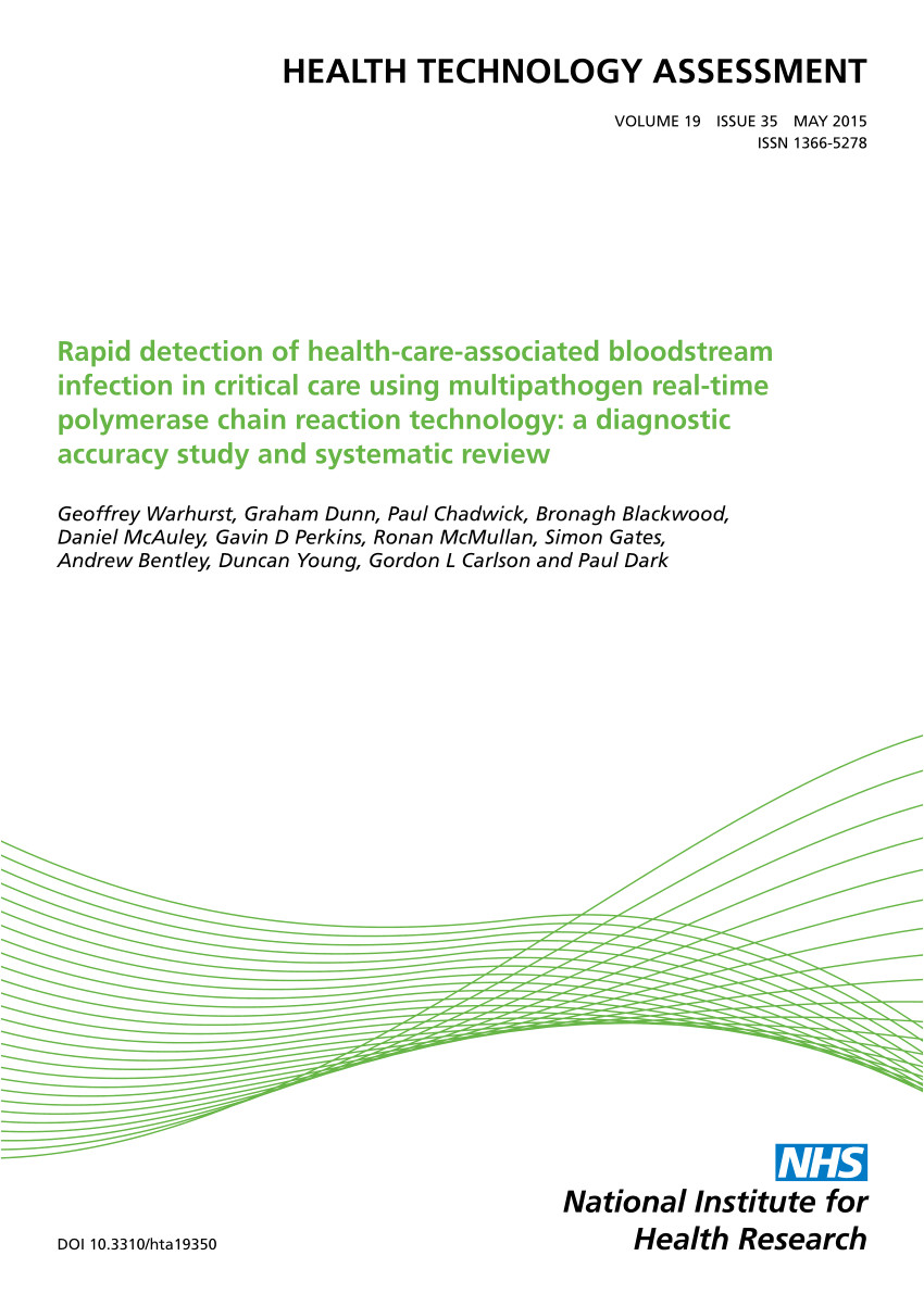 pdf rapid detection of health care associated bloodstream infection in critical care using multipathogen real time polymerase chain reaction technology a