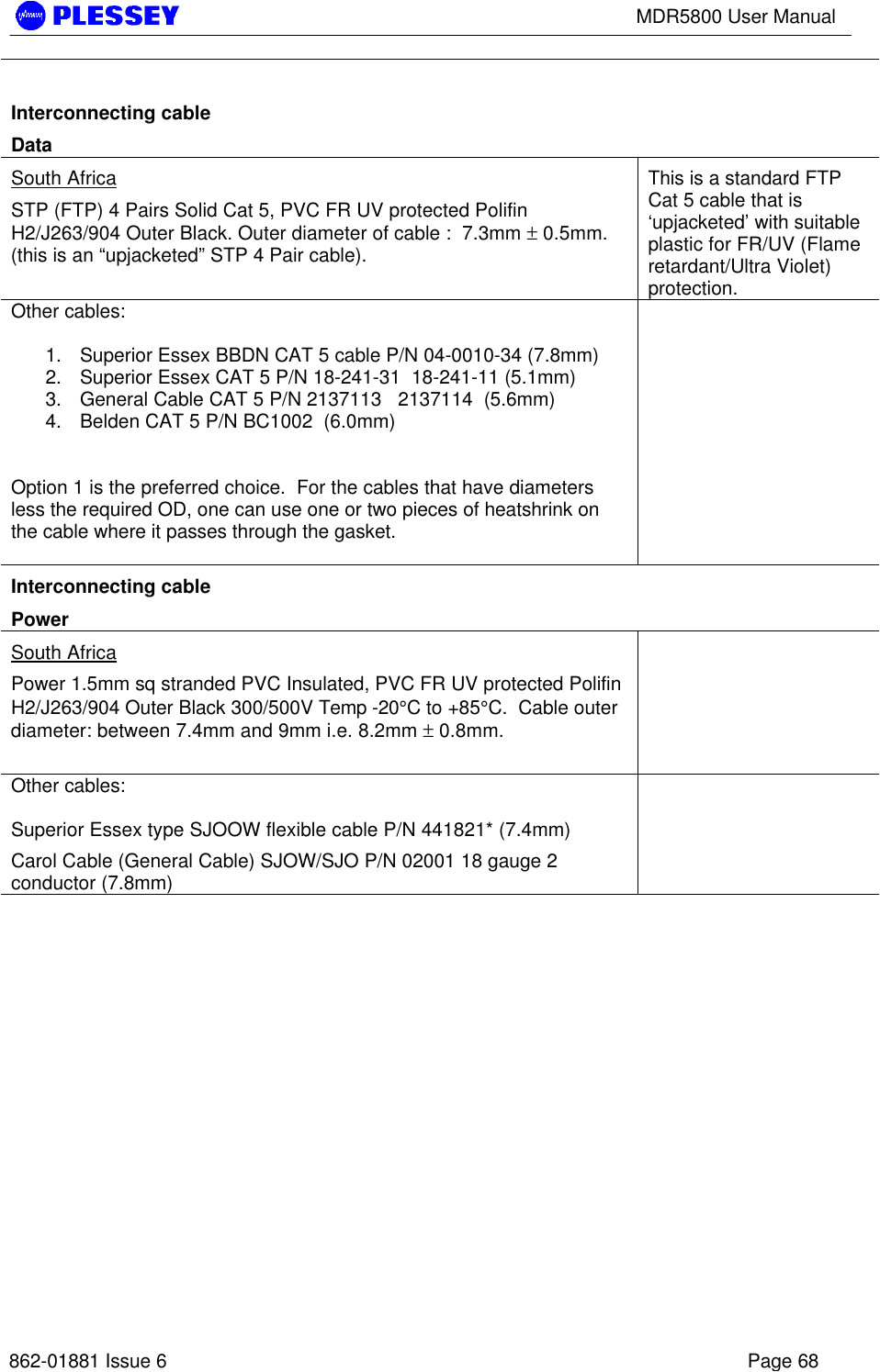 page 68 of mdr5800et point to point spread spectrum transceiver user manual manual aviat networks