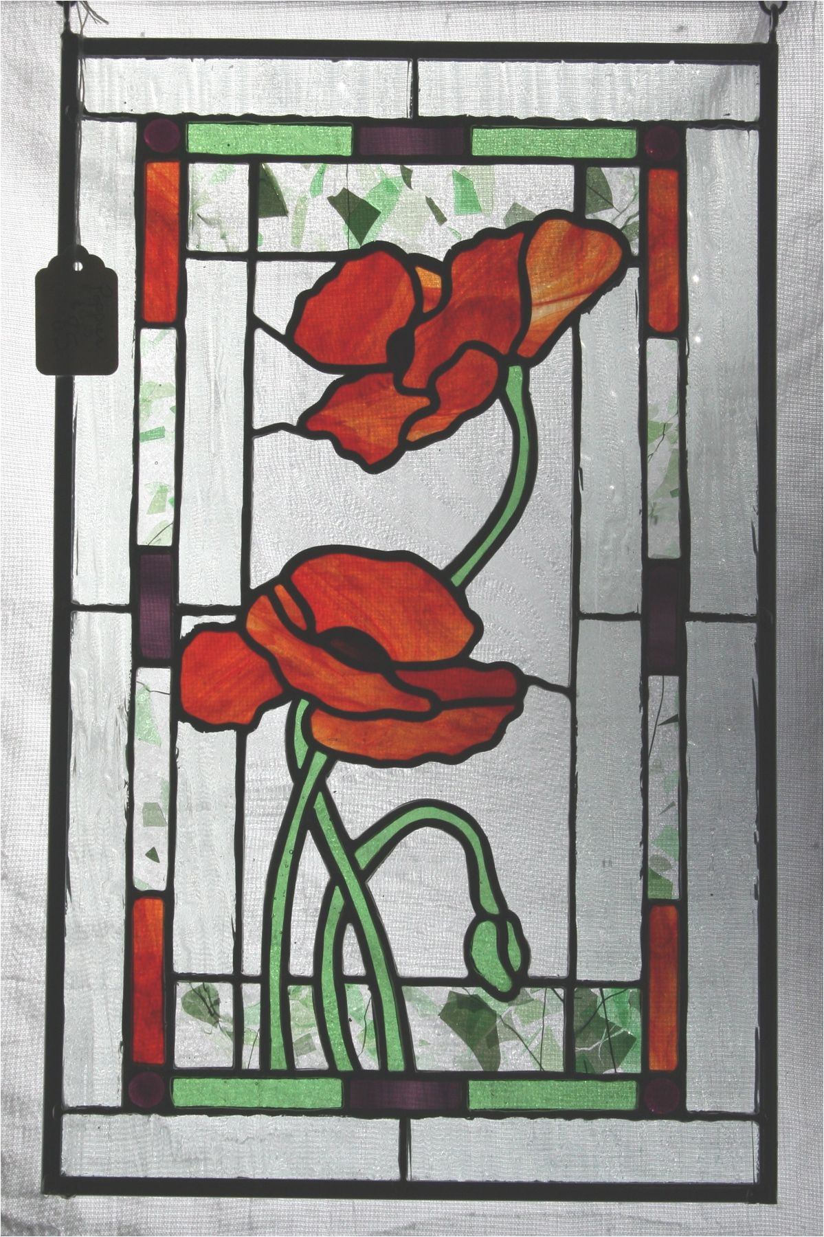 stained glass poppy pattern google search