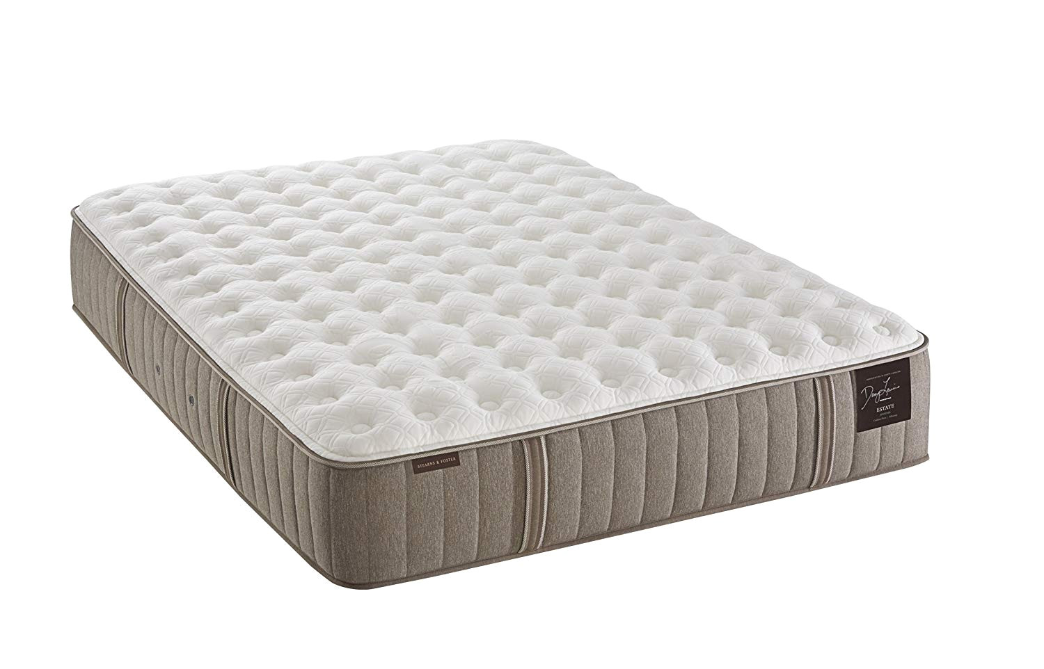 stearns & foster estate oak terrace plush king mattress