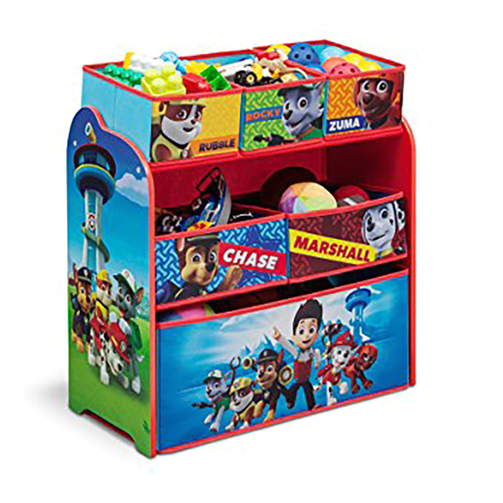 nick jr paw patrol multi bin toy organizer by delta children walmart com