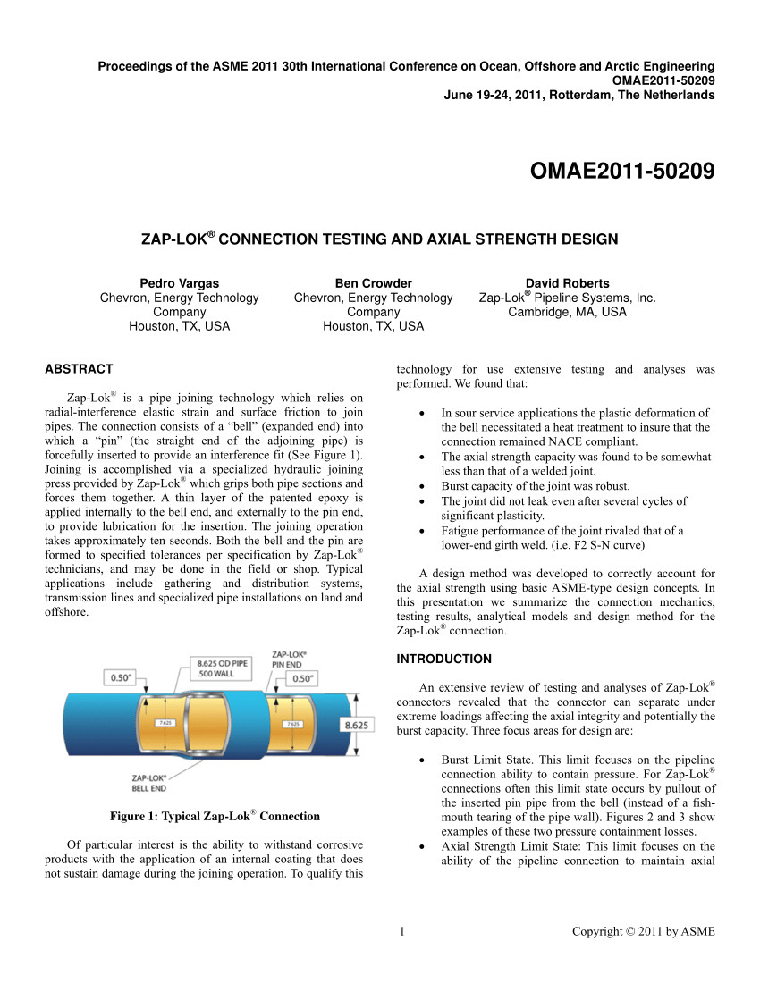 pdf zap loka connection testing and axial strength design