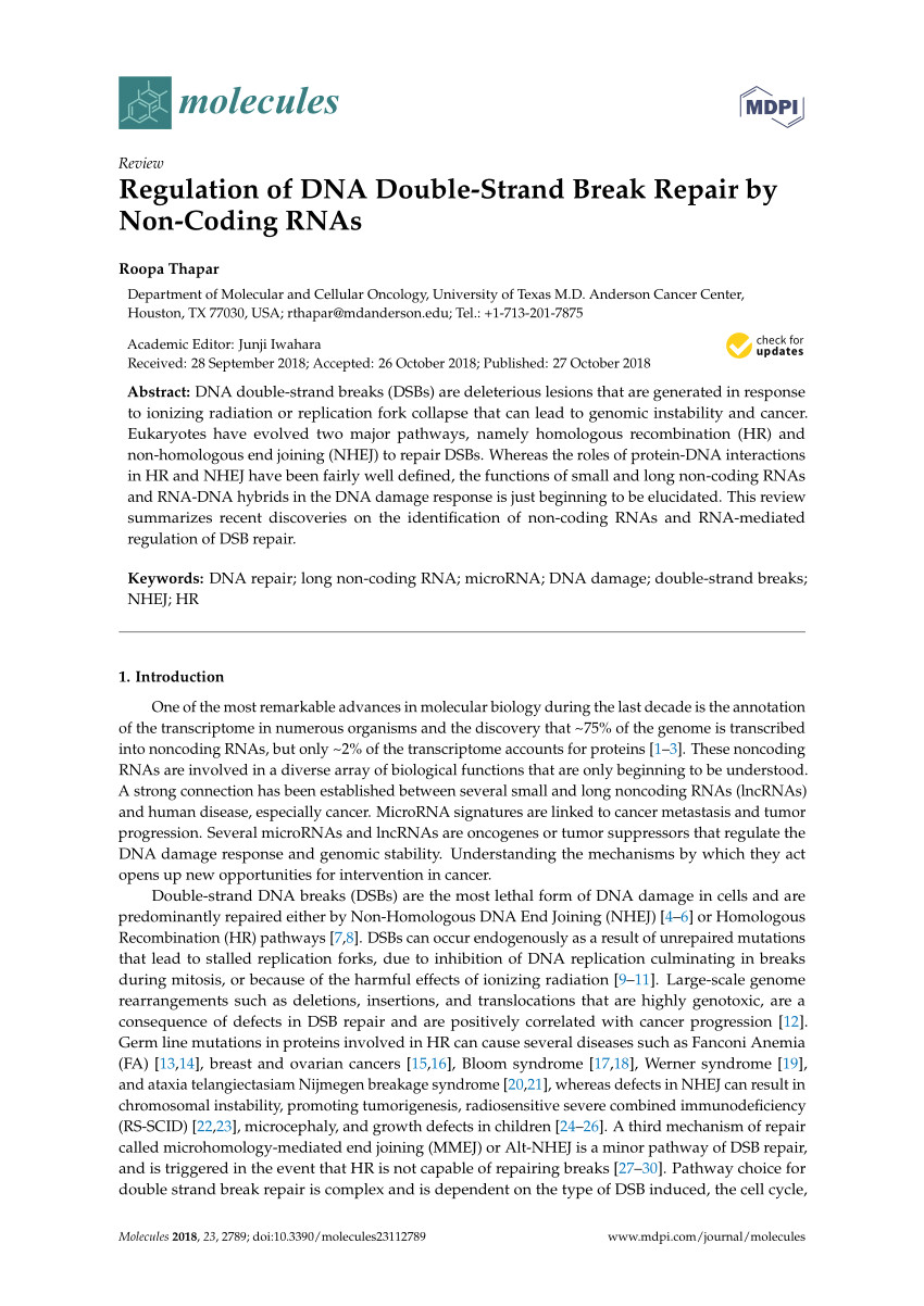 pdf mechanisms of dna damage repair and mutagenesis