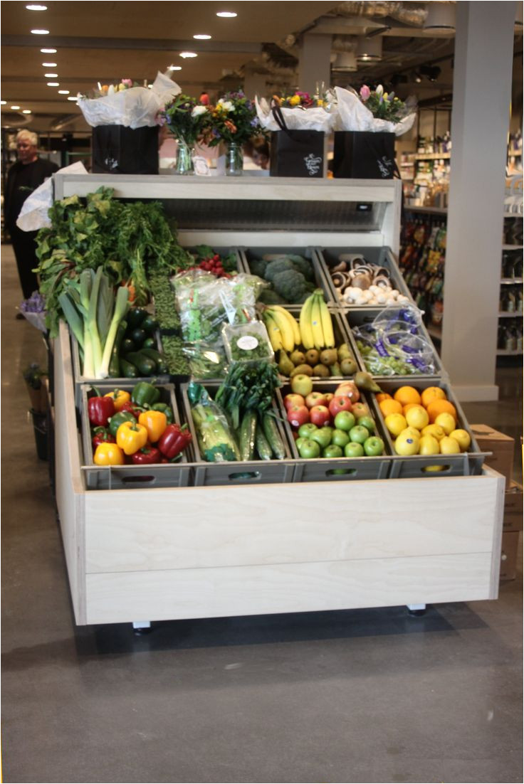 plyboard clad chilled veg display at gloucester gateway service station supplied by me