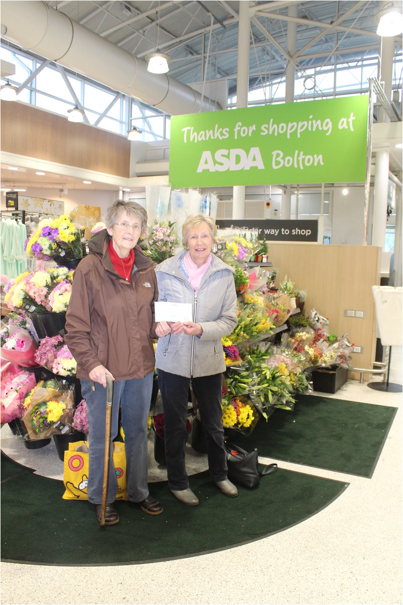 st paul s church received a a 100 asda foundation cheque from our bolton store to go