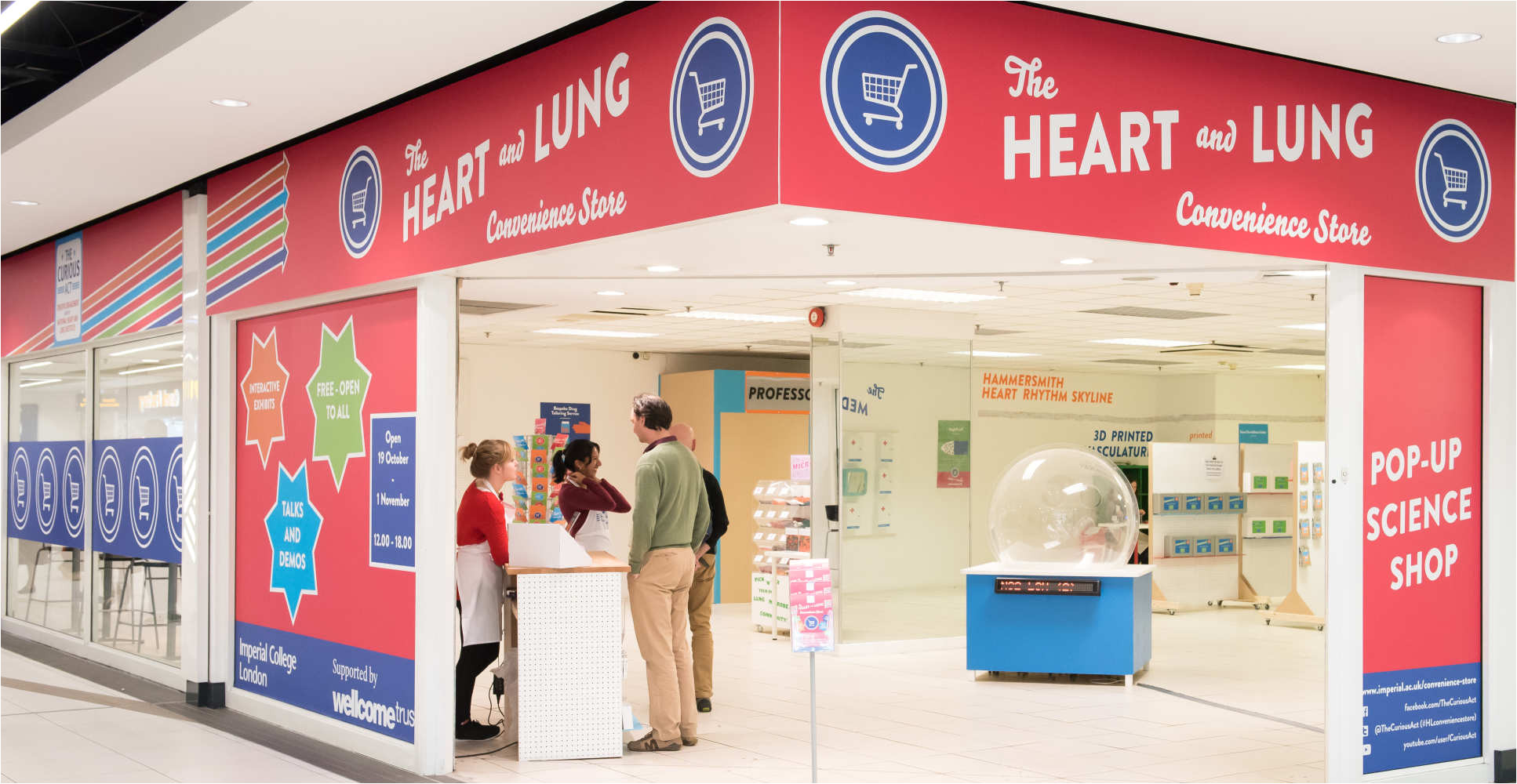the store was a collection of interactive exhibits and installations exploring the future of heart and lung healthcare and how medicine is becoming more