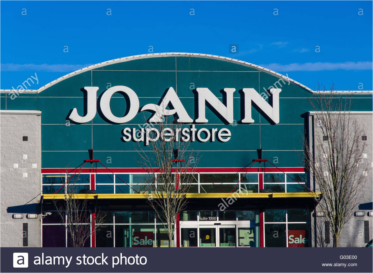 jo ann stoffe shop in portland oregon stockbild