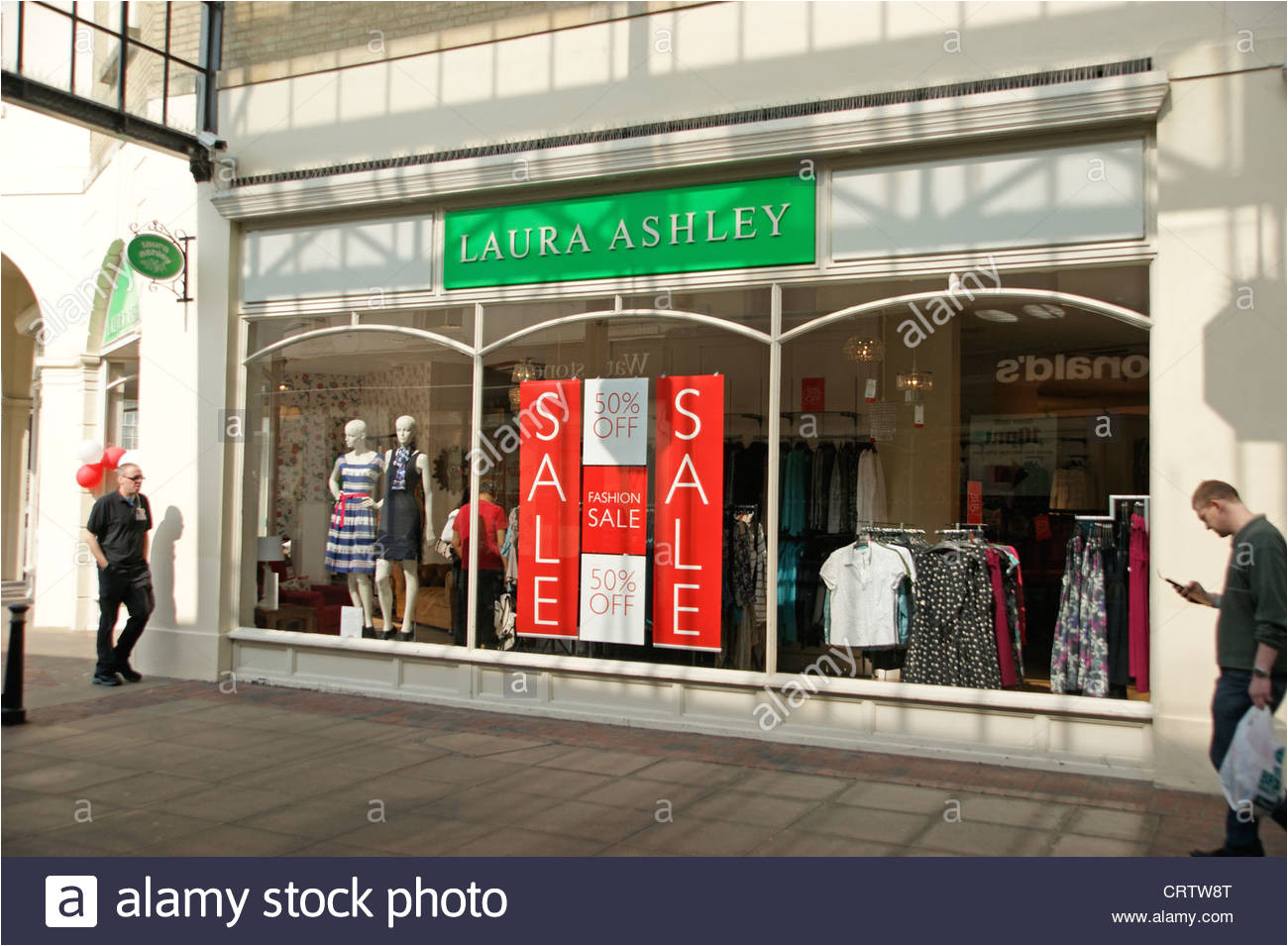 laura ashley fashion clothes store chain shop worthing west sussex uk with a sale on