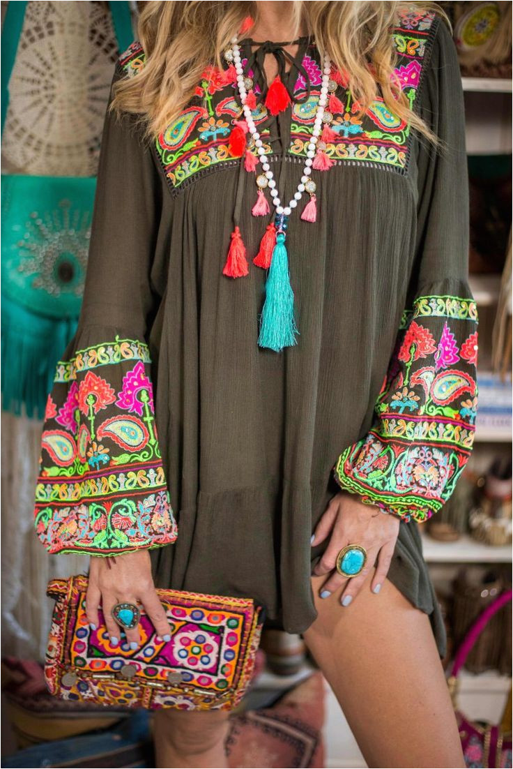 an embroidered boho dress that shouldn t be missing from your wardrobe