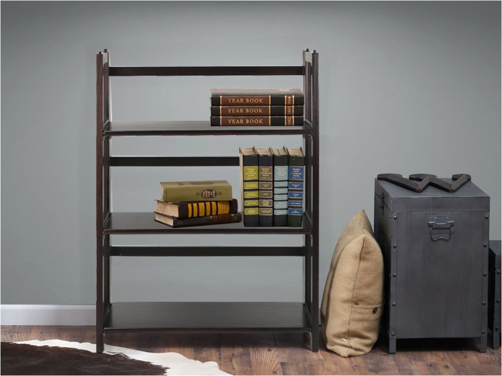 amazon com casual home 3 shelf folding stackable bookcase health personal care