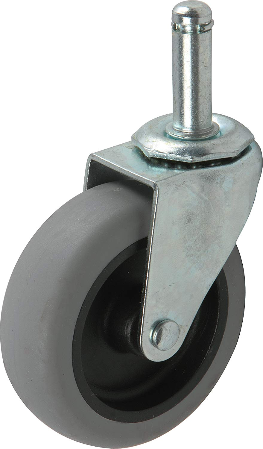 amazon com shepherd hardware 9807 3 inch swivel stem caster rubber wheel 7 16 inch stem diameter 175 lb load capacity home improvement