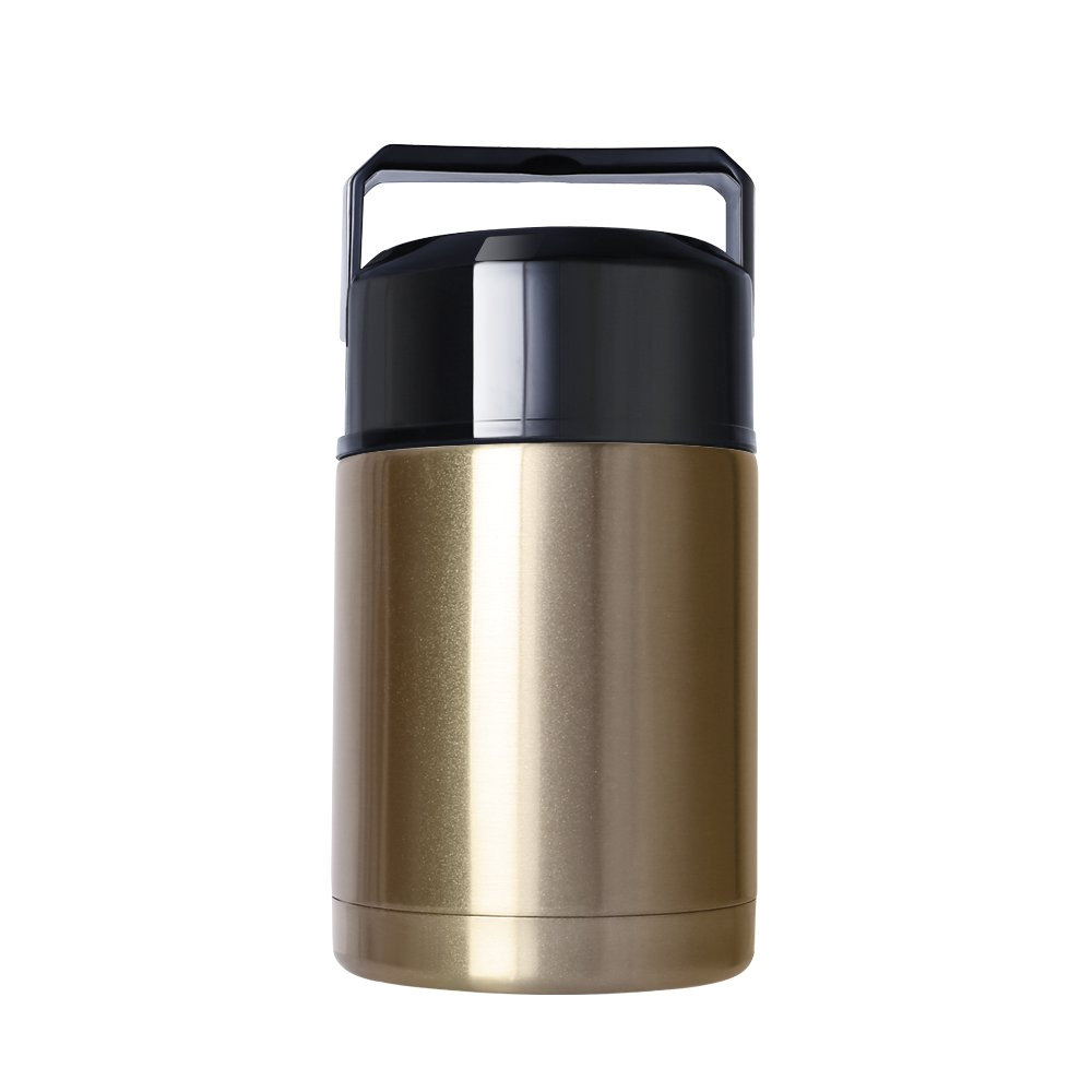 mavie 1000 ml botella aislada de acero inoxidable doble pared frasco thermos food caja aislada para