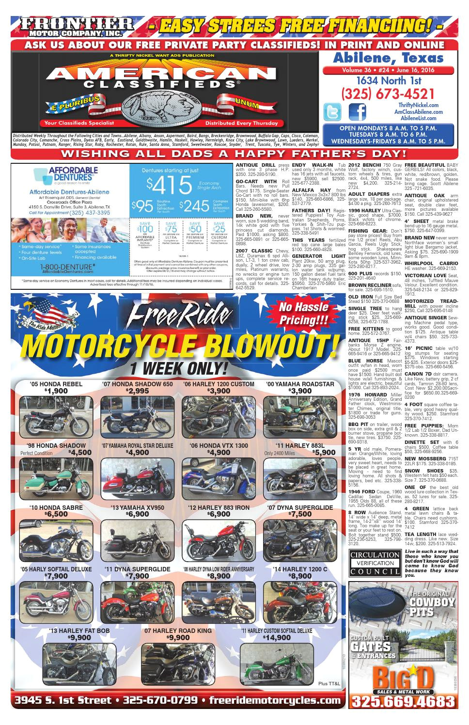 american classifieds abilene 06 16 16 by american classifieds abilene texas issuu