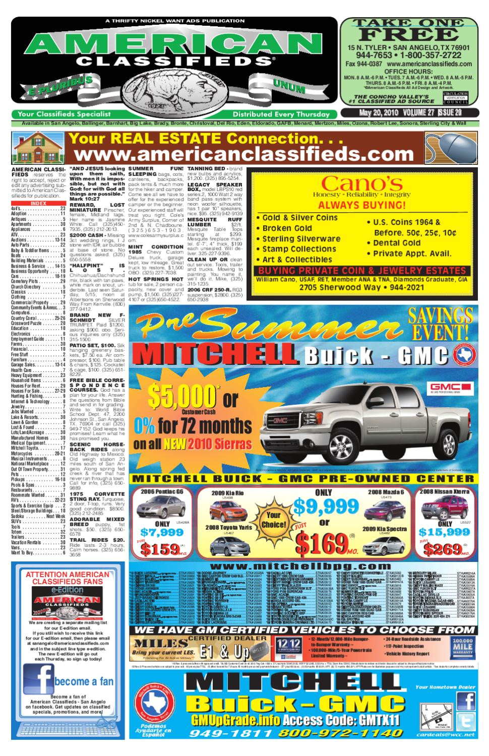 san angelo american classifieds by san angelo american classifieds issuu