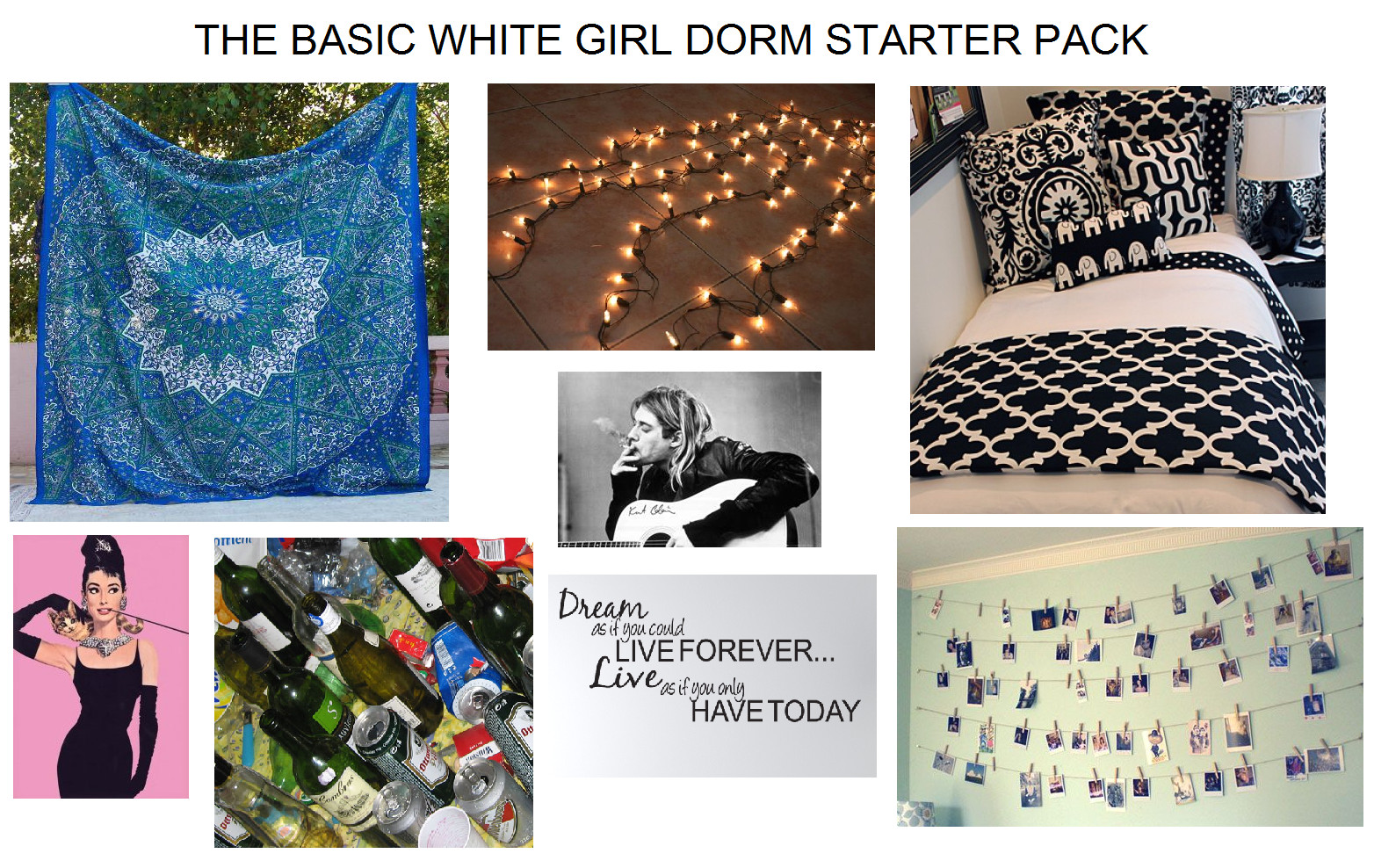 the basic white girl dorm starter pack starterpacks png 1564x988 basic white dad starter pack