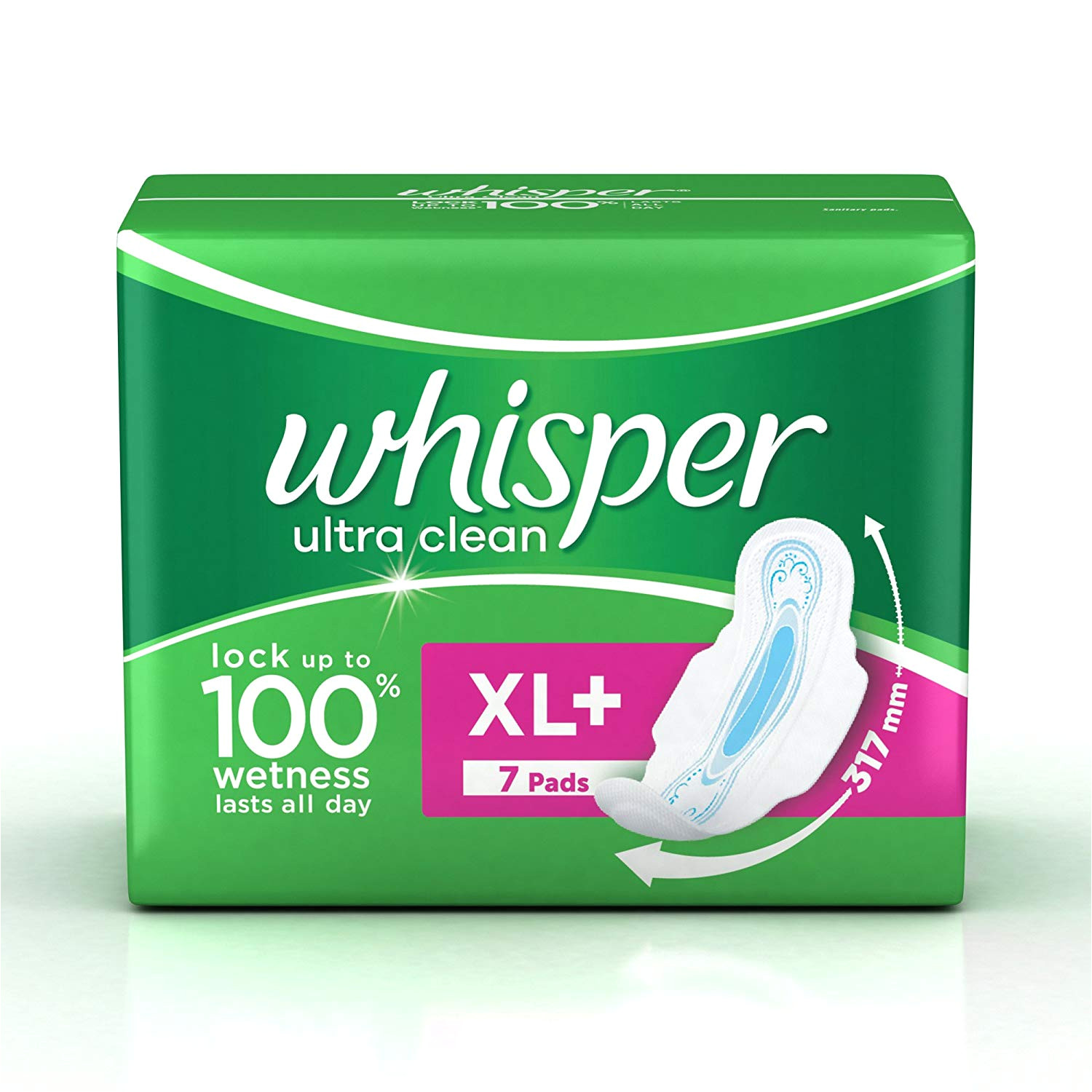 buy whisper ultra sanitary pads xl plus wings 7 count online at low prices in india amazon in