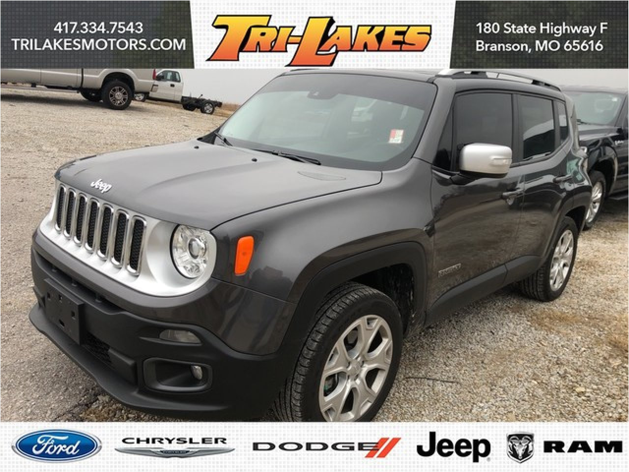 Tire Shops Branson Mo 2017 Jeep Renegade Limited Zaccjbdb7hpg16432 Tri Lakes Motors