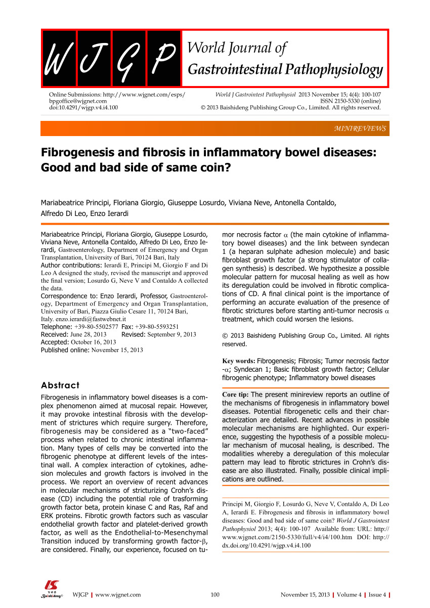 pdf altered molecular pattern of mucosal healing in crohn s disease fibrotic stenosis