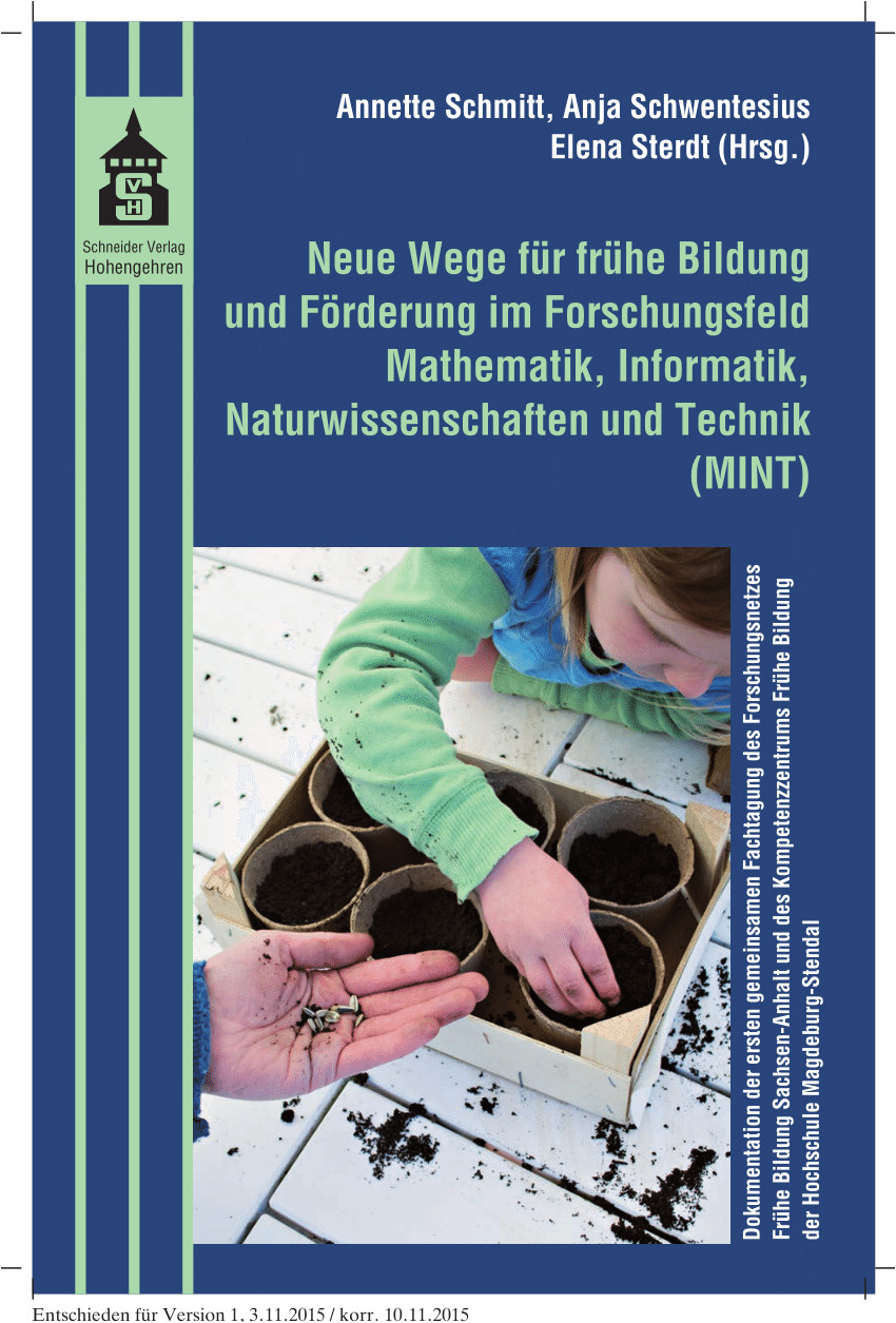 pdf neue wege fur fruhe bildung und forderung im forschungsfeld mathematik naturwissenschaften informatik und technik mint